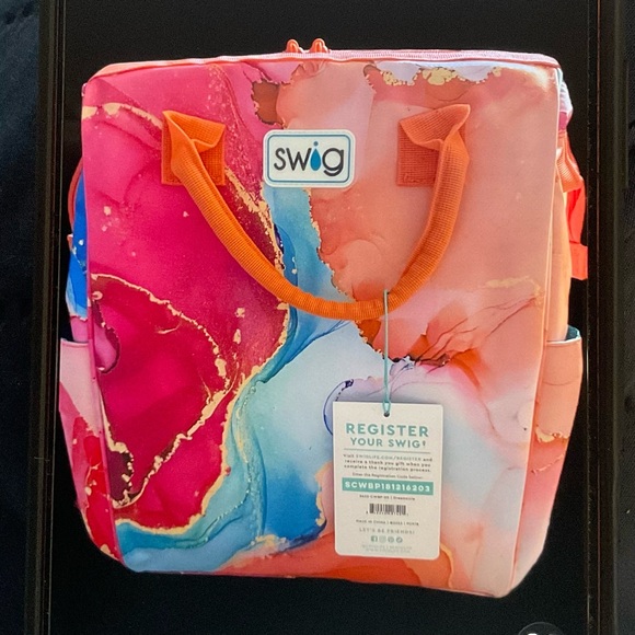 Swig Backpack Cooler in Creamsicle